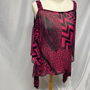 S-12 Sheer Blouse Size Large